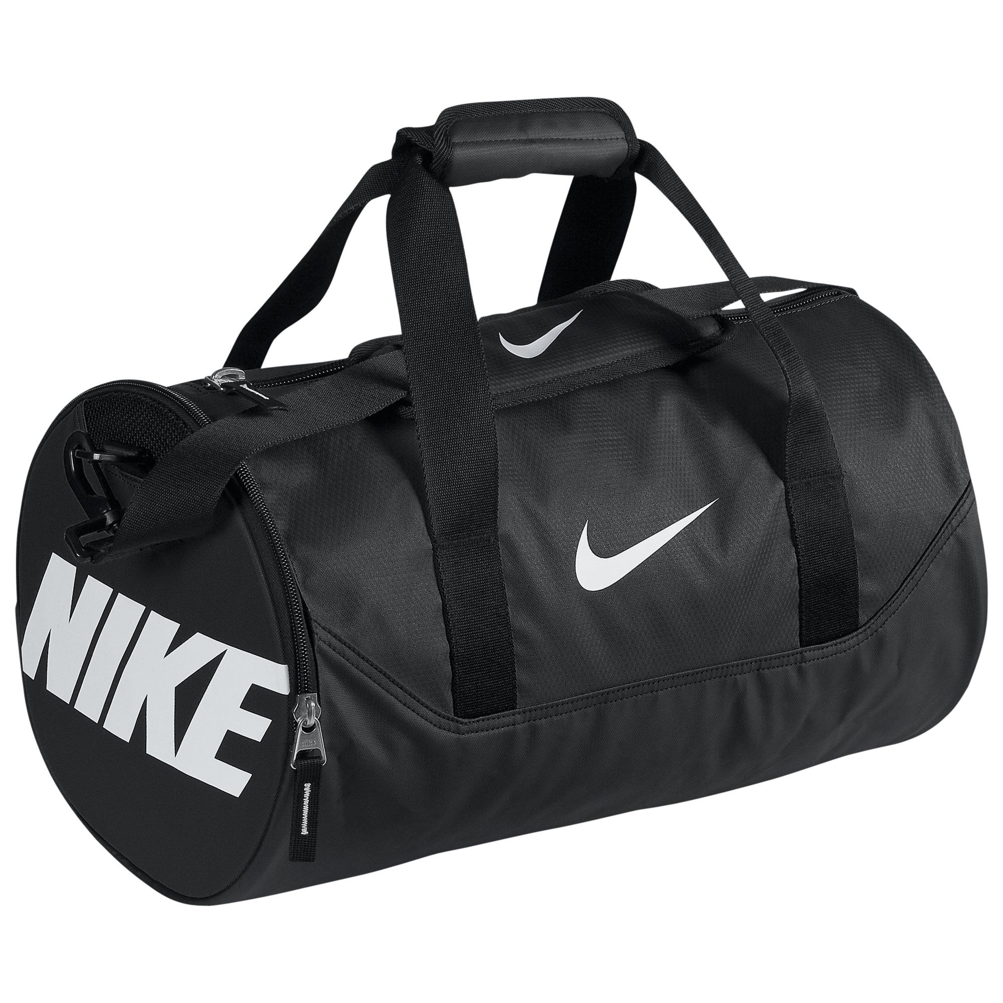 Nike Team Training Mini Duffle Bag, Black/White at John Lewis & Partners
