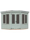 National Trust by Crane Garden Buildings Orford Summerhouse, 2.4 x 2.4m, FSC-Certified (Scandinavian Redwood), Disraeli Green