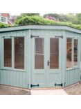 National Trust by Crane Garden Buildings Orford Summerhouse, 2.4 x 2.4m, FSC-Certified (Scandinavian Redwood), Disraeli Green