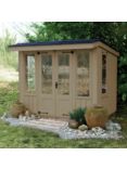 National Trust by Crane Garden Buildings Flatford Summerhouse, 2.4 x 3m, FSC-Certified (Scandinavian Redwood), Wades Lantern