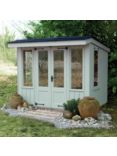 National Trust by Crane Garden Buildings Summerhouse, 2.4 x 2.4m, FSC-Certified (Scandinavian Redwood), Disraeli Green