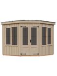 National Trust by Crane Garden Buildings Orford Summerhouse, 2.4 x 2.4m, FSC-Certified (Scandinavian Redwood), Dome Ochre