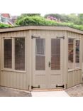 National Trust by Crane Garden Buildings Orford Summerhouse, 2.4 x 2.4m, FSC-Certified (Scandinavian Redwood), Dome Ochre