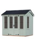 National Trust by Crane Garden Buildings Lavenham Summerhouse, 2.4 x 3m, FSC-Certified (Scandinavian Redwood), Disraeli Green