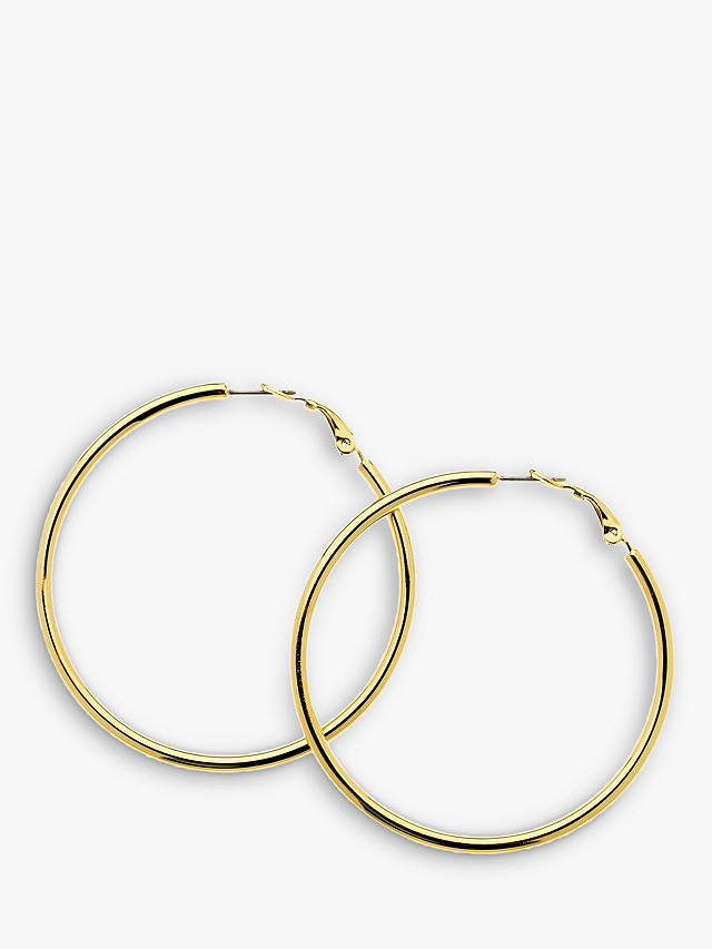 Melissa Odabash Large Polished Hoop Earrings, Gold