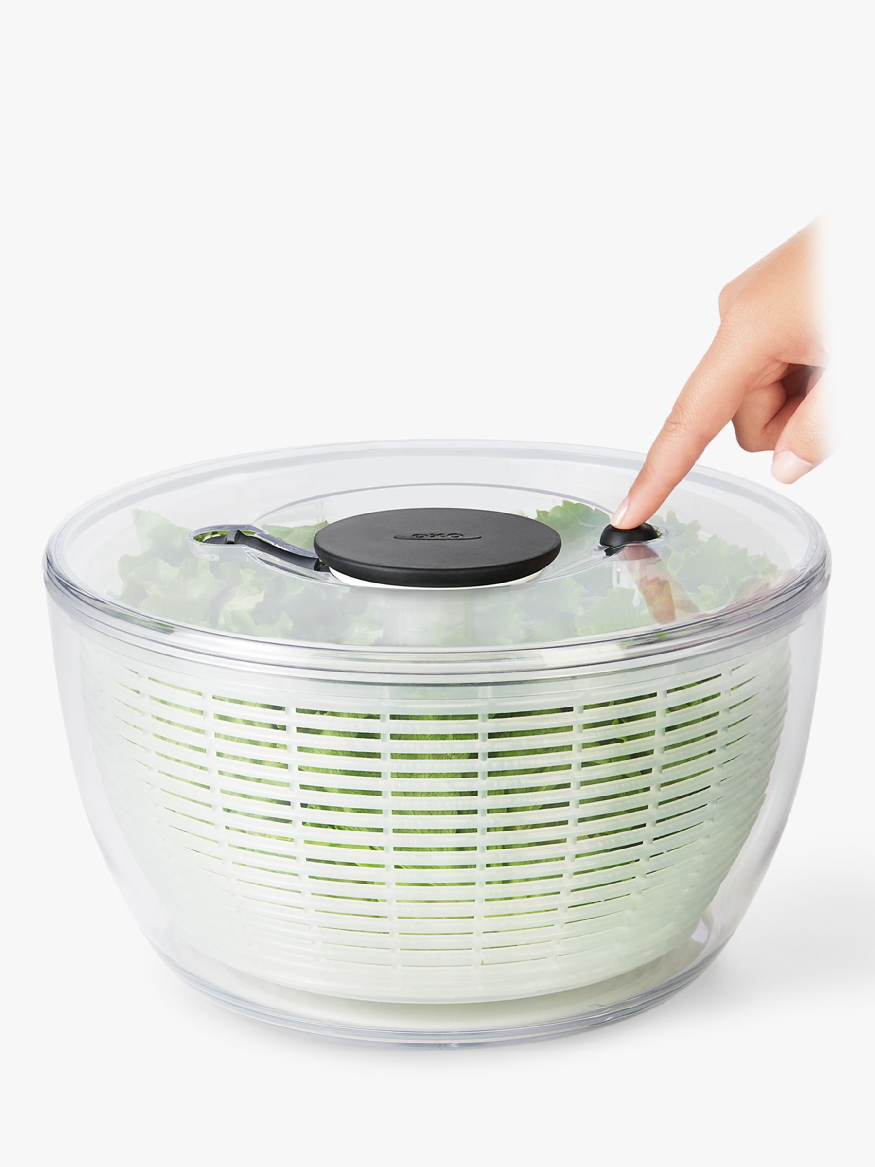 OXO Salad Spinner Non Slip Base Colander Dry Salad Greens or Herbs Good  Grips