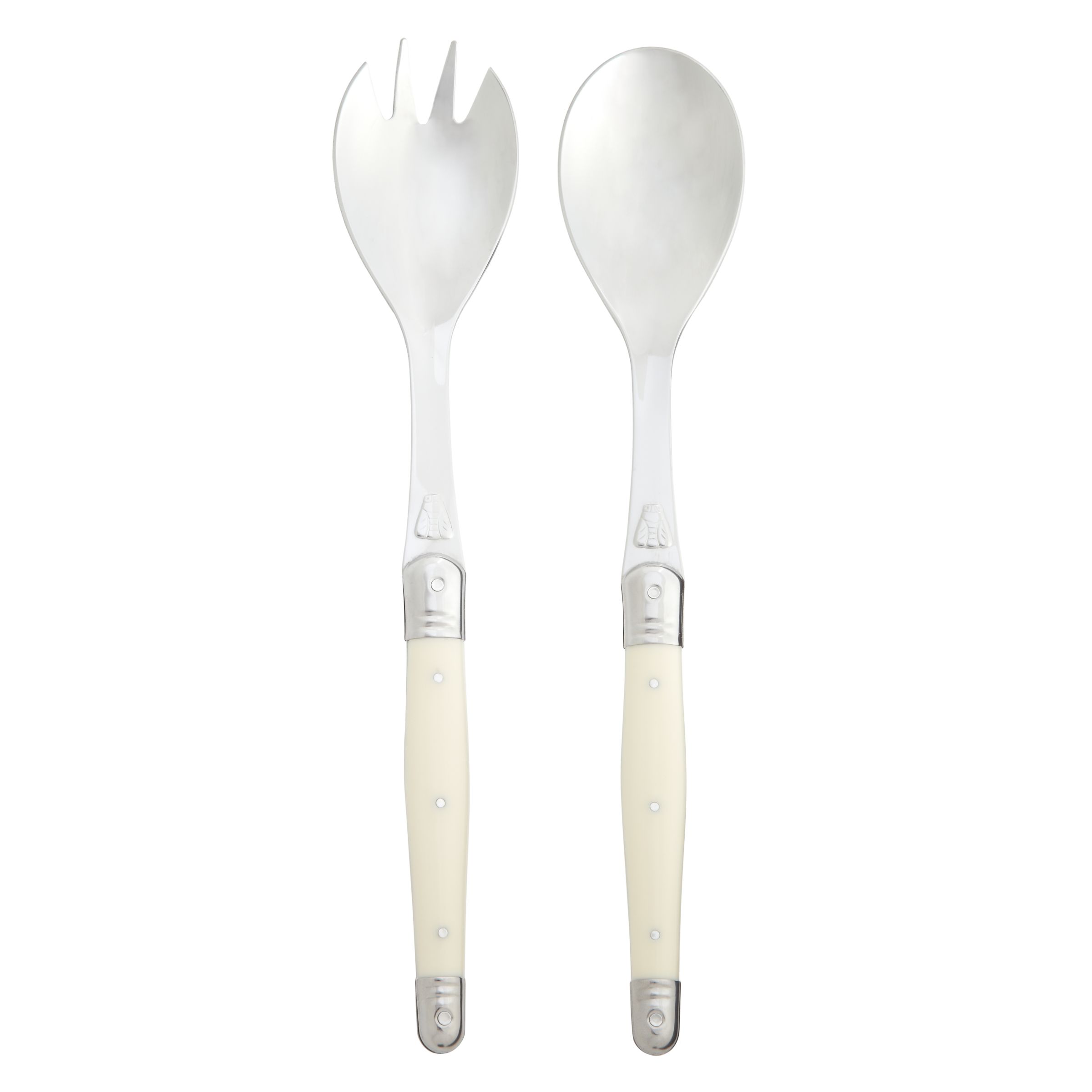 Laguiole by Jean Dubost Ivory Salad Servers, 2 Pieces