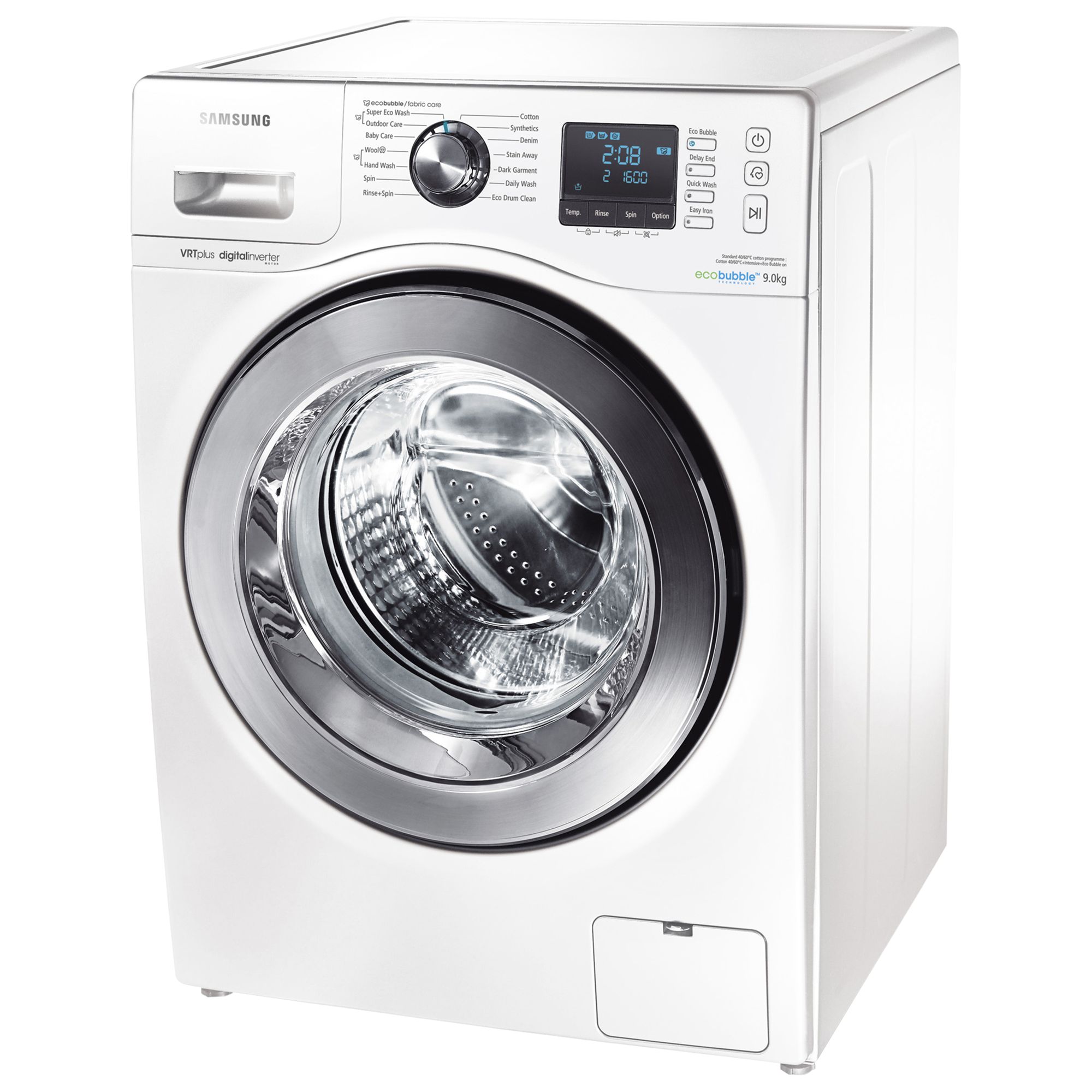 Samsung WF90F7E6U6W ecobubble™ VRT Washing Machine, 9kg ...