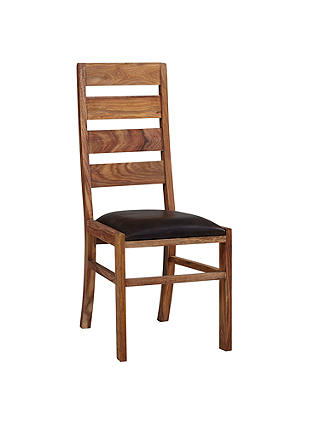 John Lewis & Partners Samara Ladderback Leather Dining Chair
