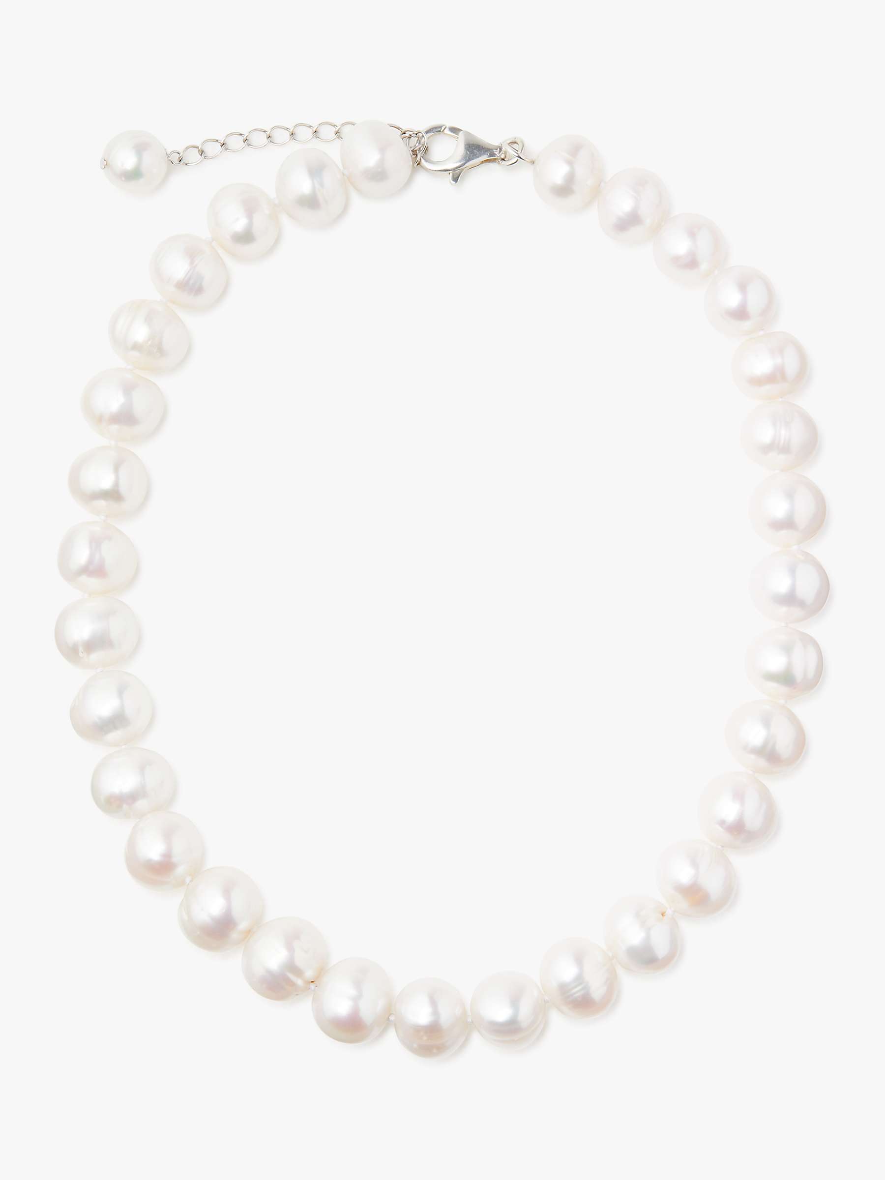 Buy Lido Pearls Extra Large Freshwater Pearl Single Row Necklace, White Online at johnlewis.com