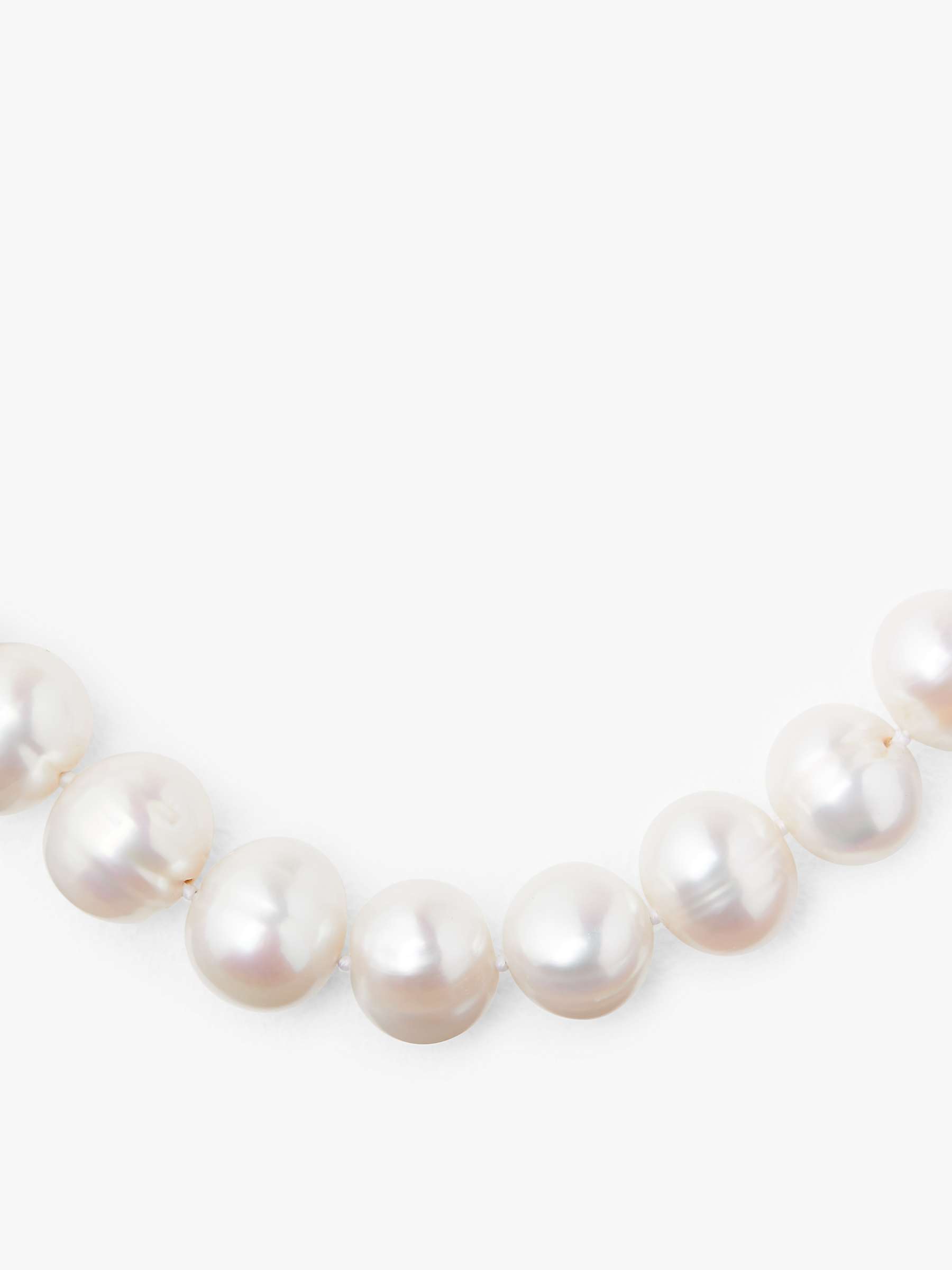 Buy Lido Pearls Extra Large Freshwater Pearl Single Row Necklace, White Online at johnlewis.com