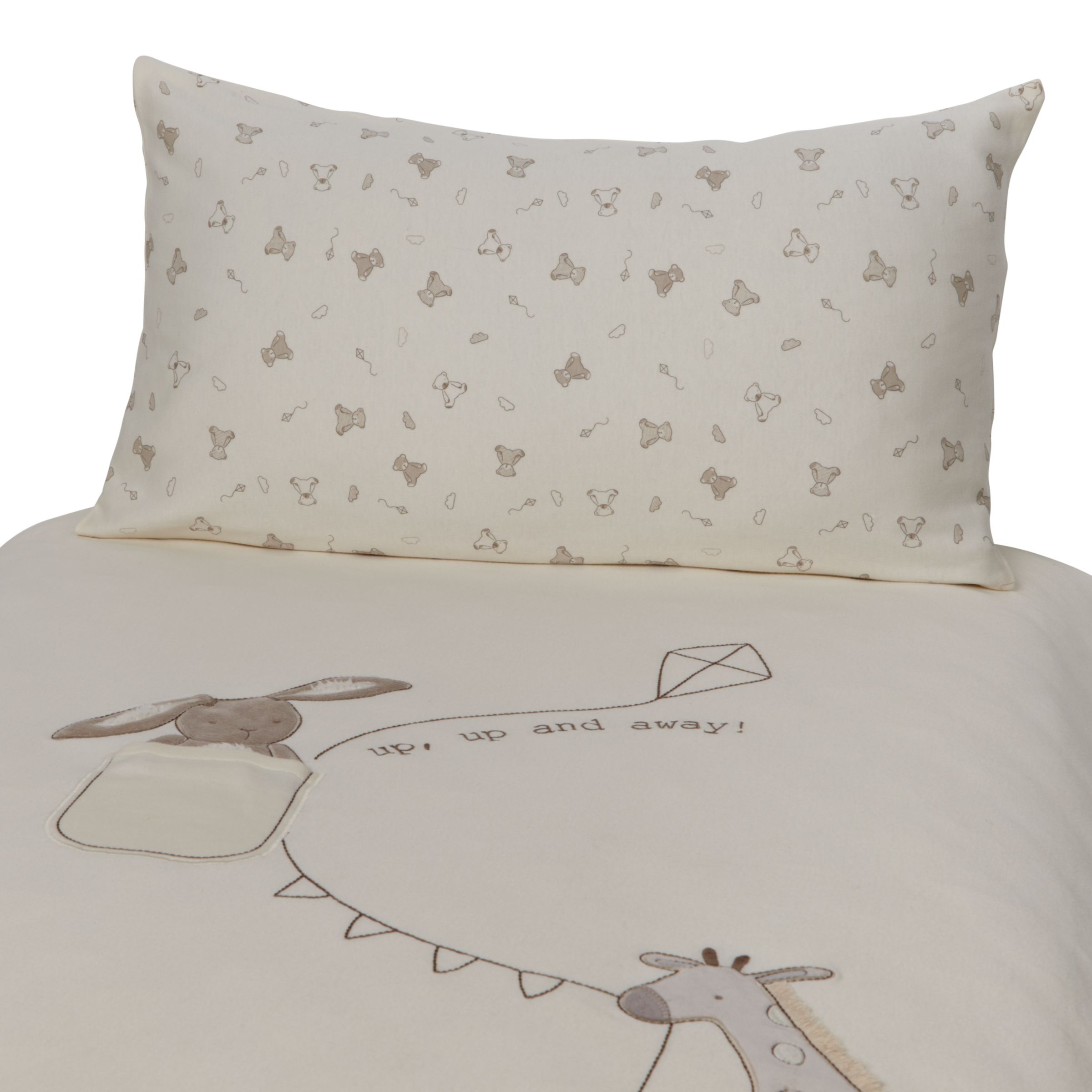 John Lewis Baby Bear Cotbed Duvet Cover And Pillowcase Set