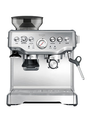 Sage by Heston Blumenthal Barista Express Bean-to-Cup Coffee Machine, Silver