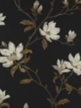 Colefax and Fowler Marchwood Wallpaper, Black, 07976/05