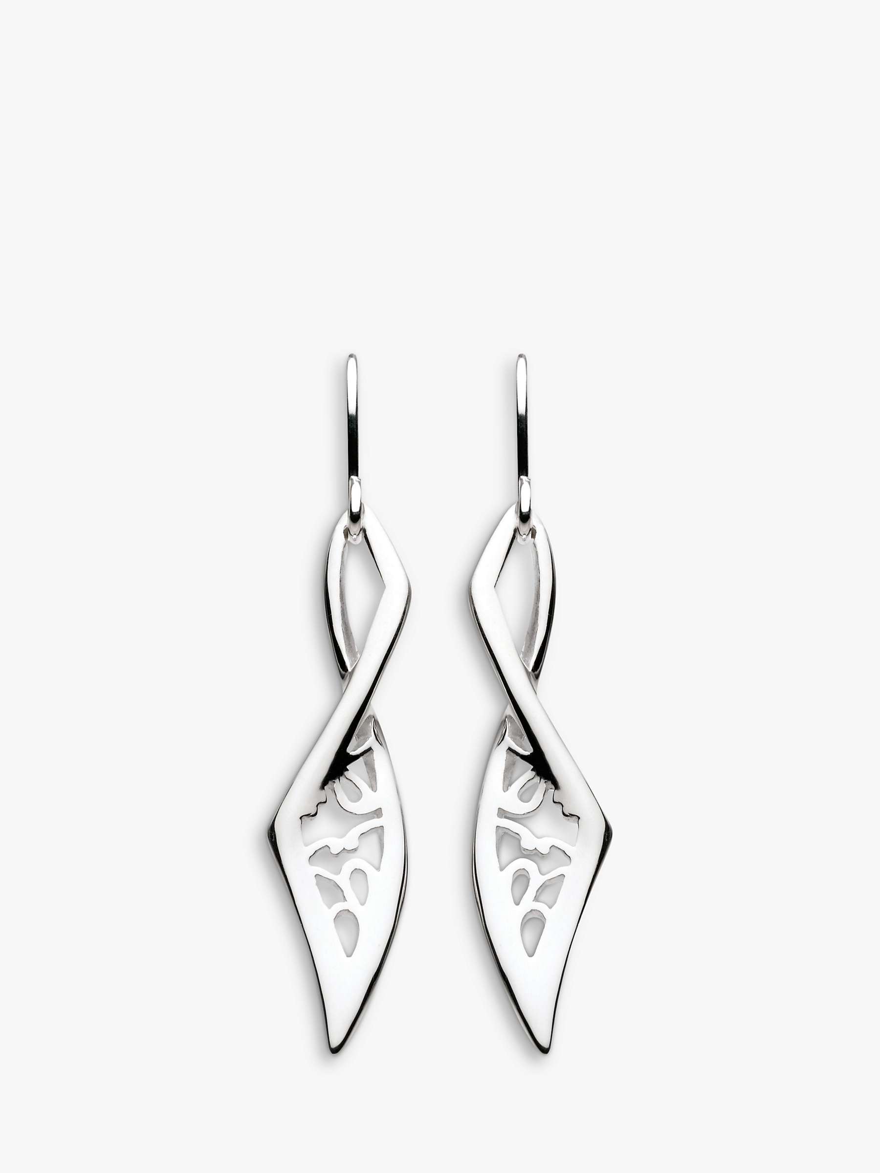 Buy Kit Heath Sterling Silver Flourish Drop Earrings Online at johnlewis.com