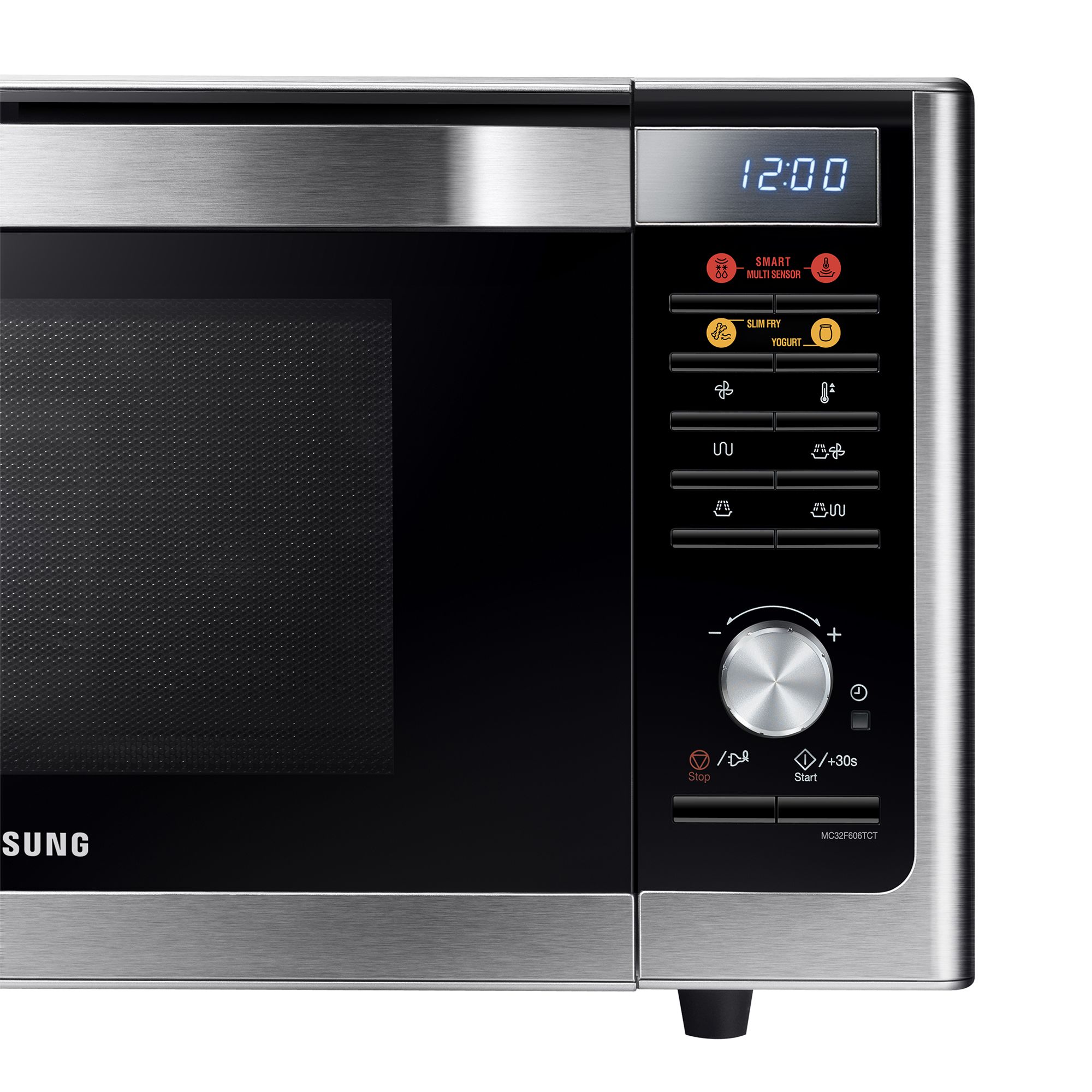Samsung MC32F606TCT Smart Microwave Oven with Grill, Stainless Steel at