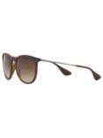 Ray-Ban RB4171 Women's Erica Sunglasses, Havana/Brown Gradient