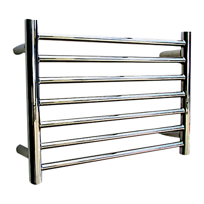 John Lewis & Partners Holkham Dual Fuel Heated Towel Rail and Valves, from the Wall
