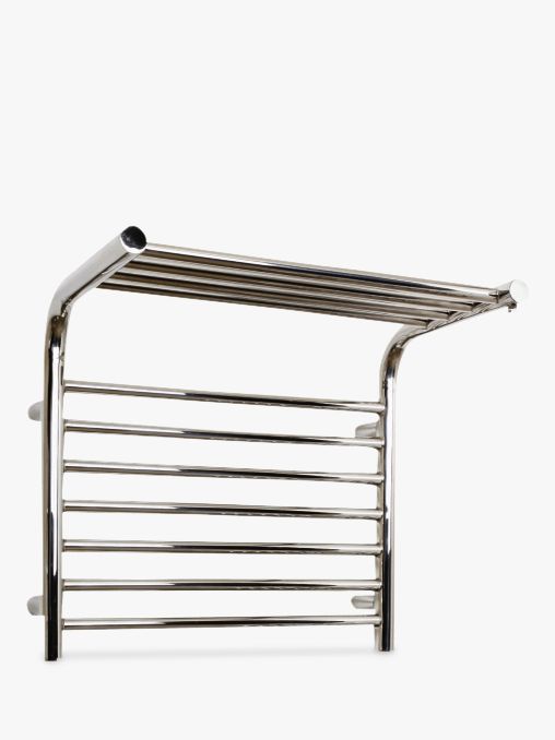 John Lewis & Partners Lunan Dual Fuel Heated Towel Rail and Valves, from the Wall