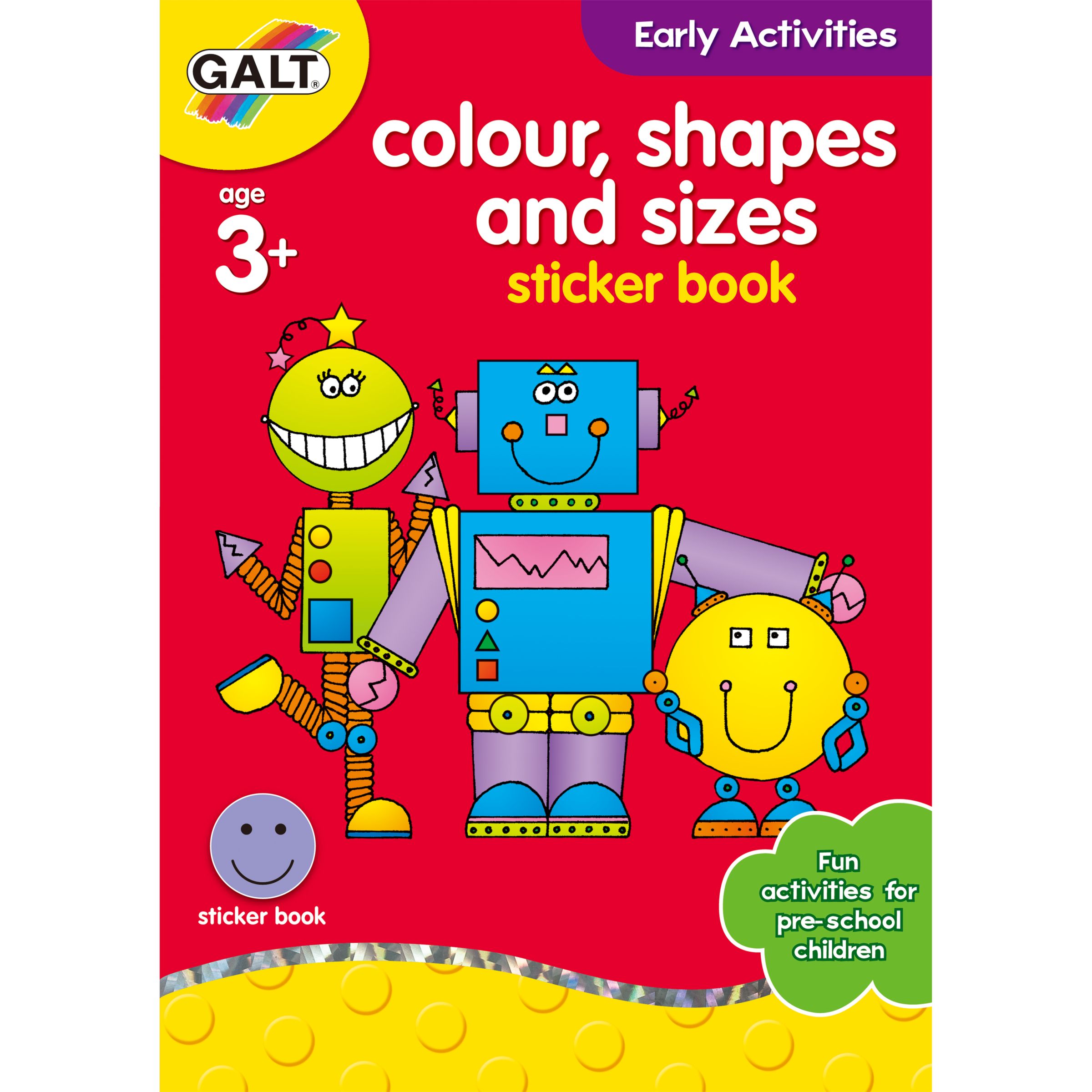 Galt Colour, Shapes and Sizes Sticker Book