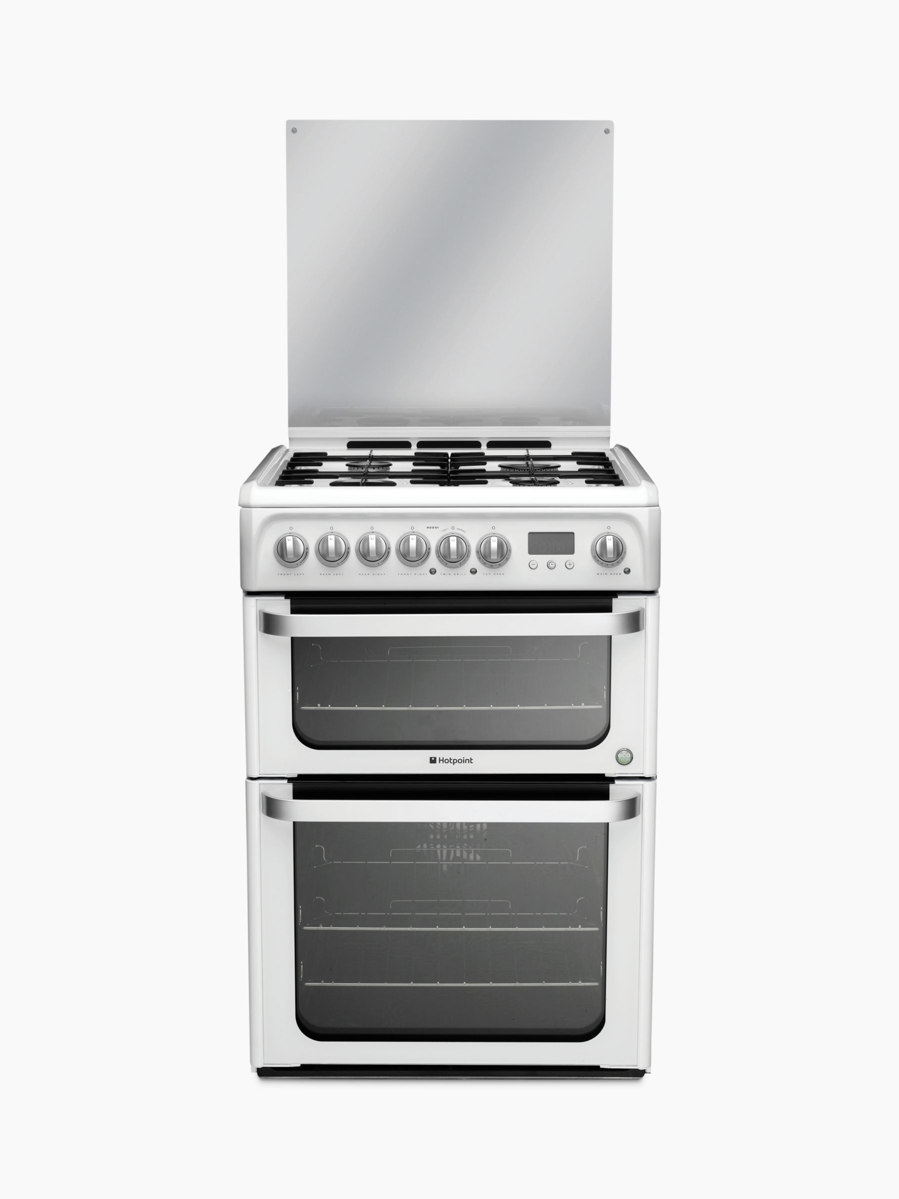Hotpoint HUD61PS Dual Fuel Cooker, White