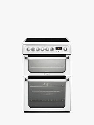 Hotpoint HUE62PS Electric Cooker, White