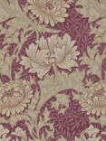 Morris & Co. Chrysanthemum Wallpaper, Wine, 212548