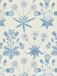 Morris & Co. Bird Daisy Wallpaper, Blue, 212561