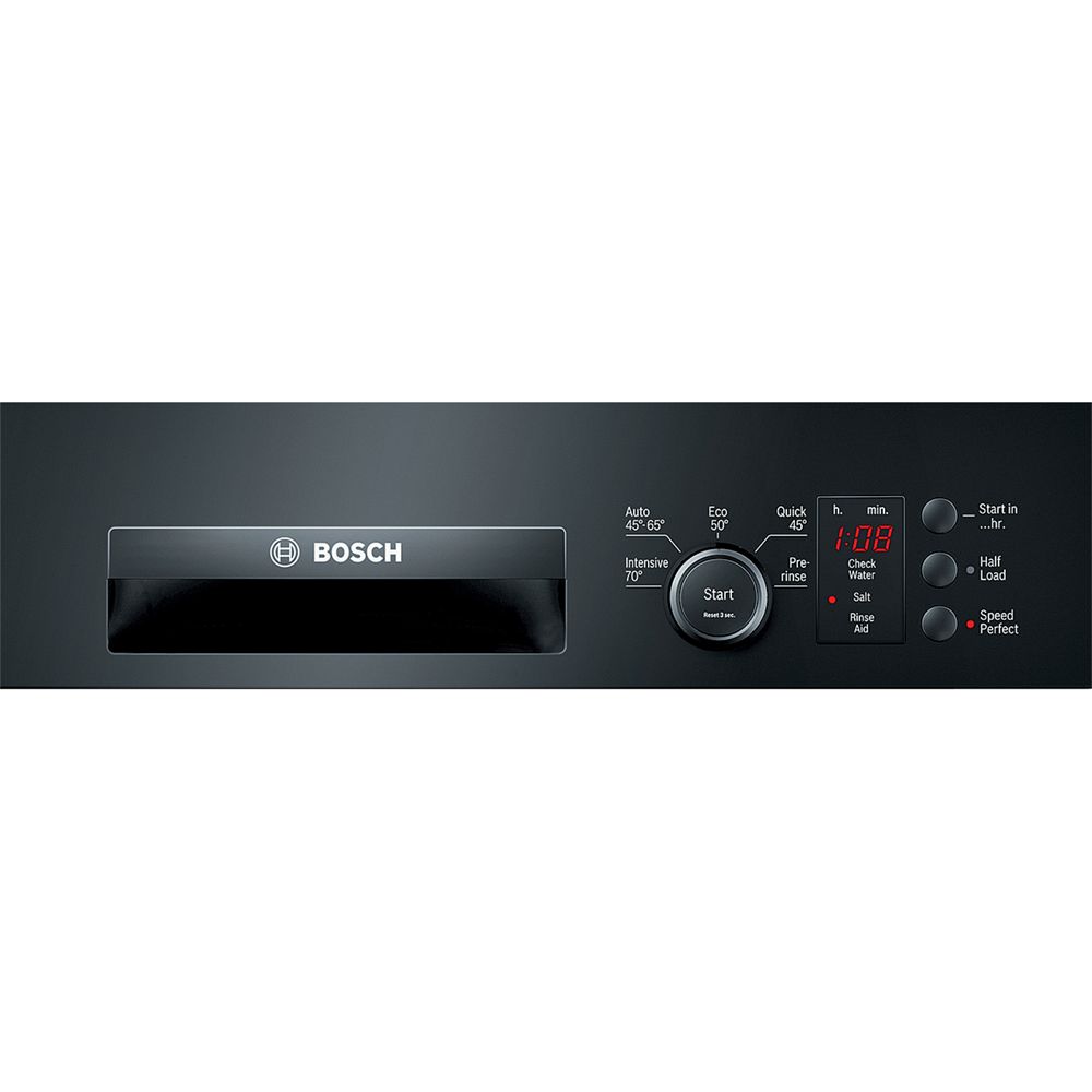 Bosch Smi50c06gb Semi Integrated Dishwasher Black At John Lewis