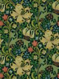 Morris & Co. Golden Lily Wallpaper, Indigo, Dmcw210429