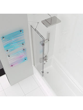 John Lewis & Partners Left-Hand Duo Two Panel Shower Screen