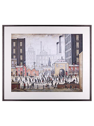 LS Lowry - Coming From The Mill 1930 Framed Print, 80 x 68cm