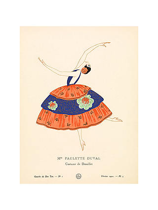 The Courtauld Gallery, Gazette Du Bon Ton - No1 1920 Mme Paulette Duval Print, 50 x 40cm