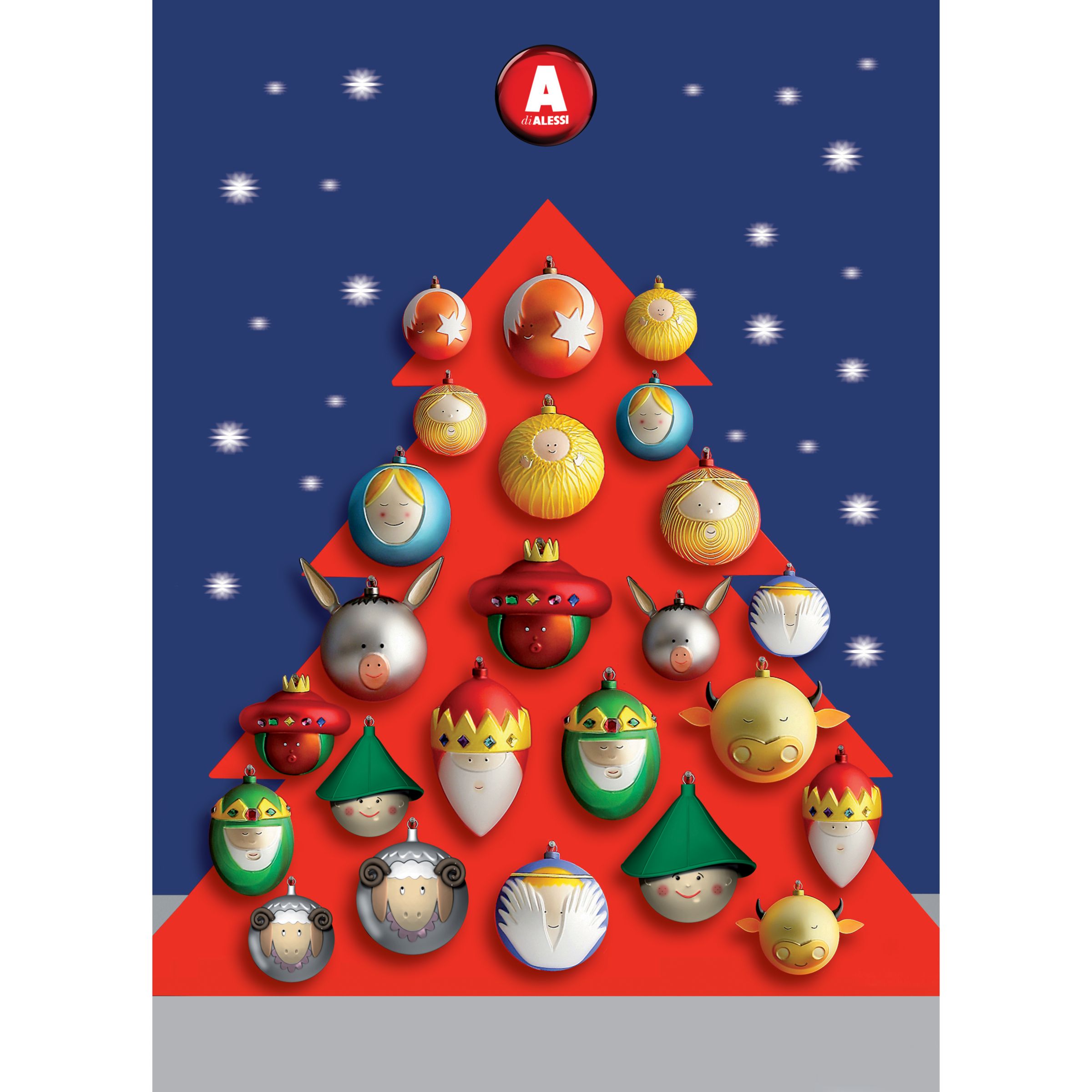 Alessi Melchiorre Christmas Bauble Decoration at John Lewis &amp; Partners