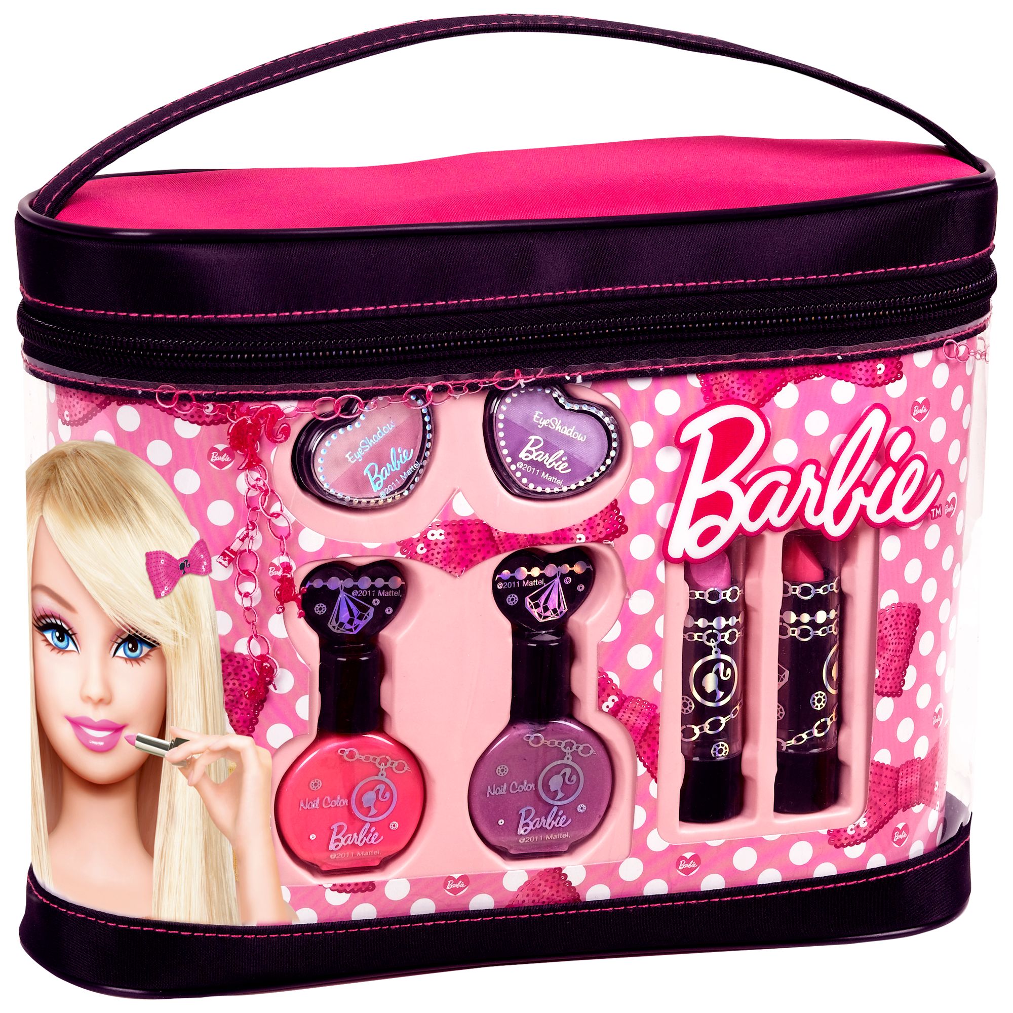 barbie with makeup set