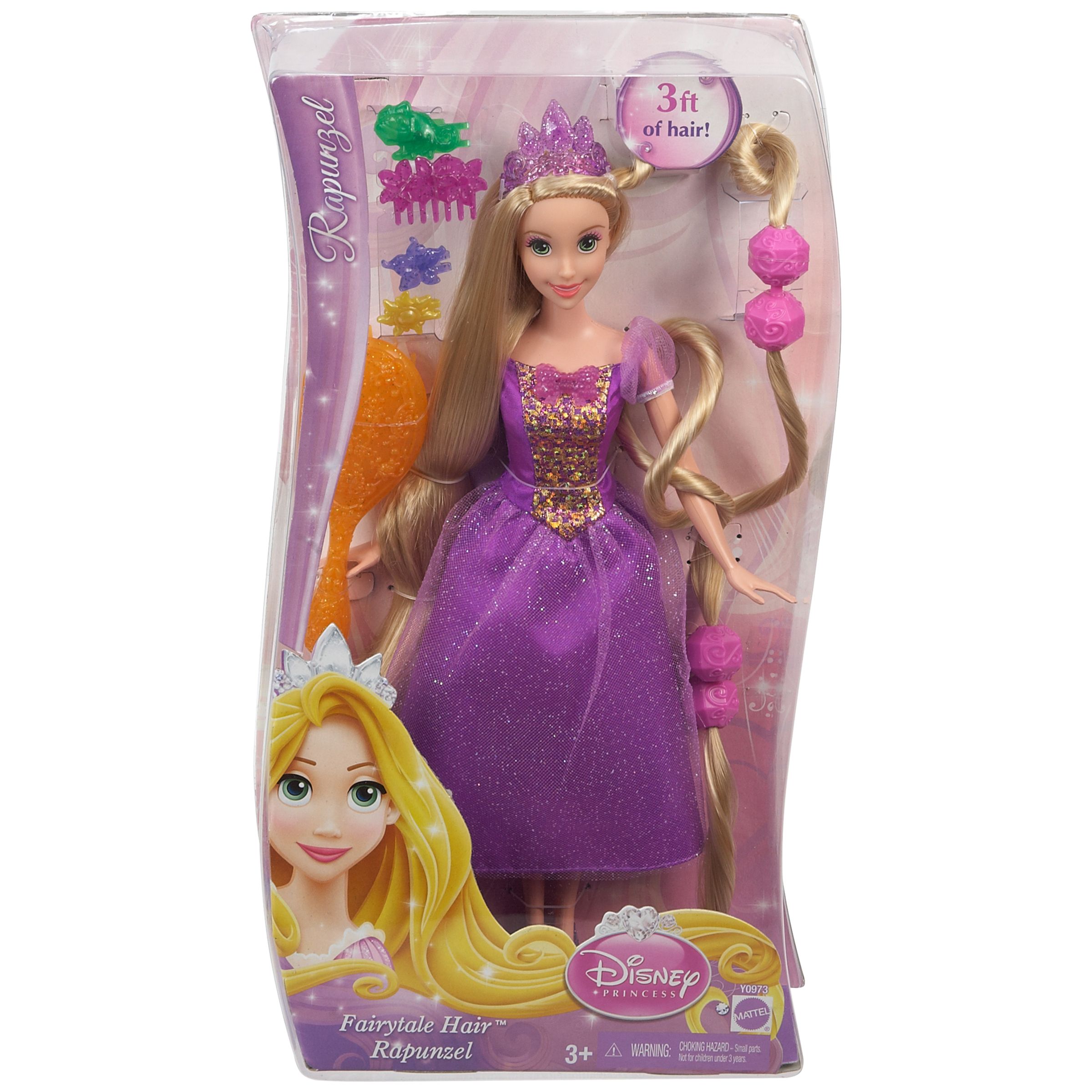 Disney Princess Hair Down Rapunzel Doll at John Lewis