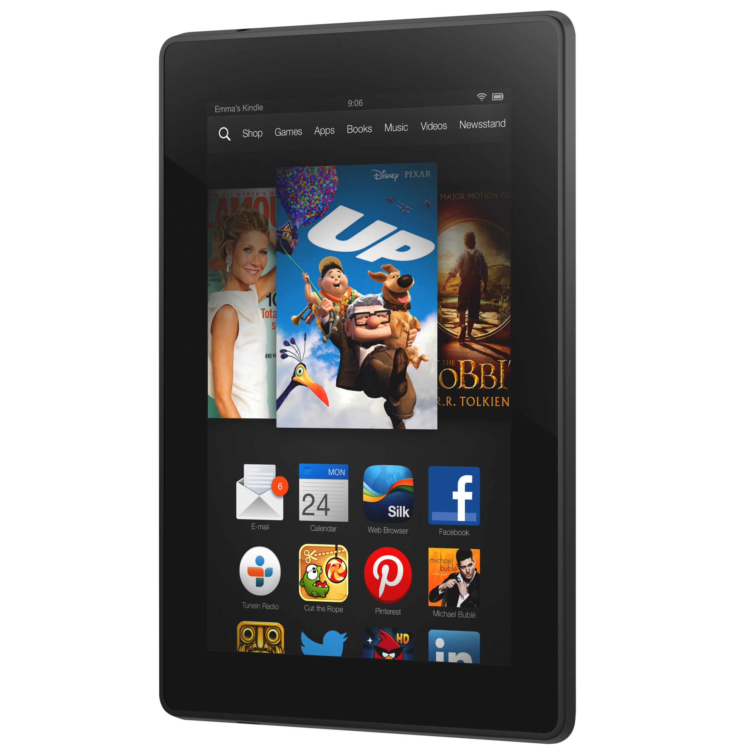 Amazon Kindle Fire Hd Tablet Ti Omap Fire Os 7 8gb Black At John