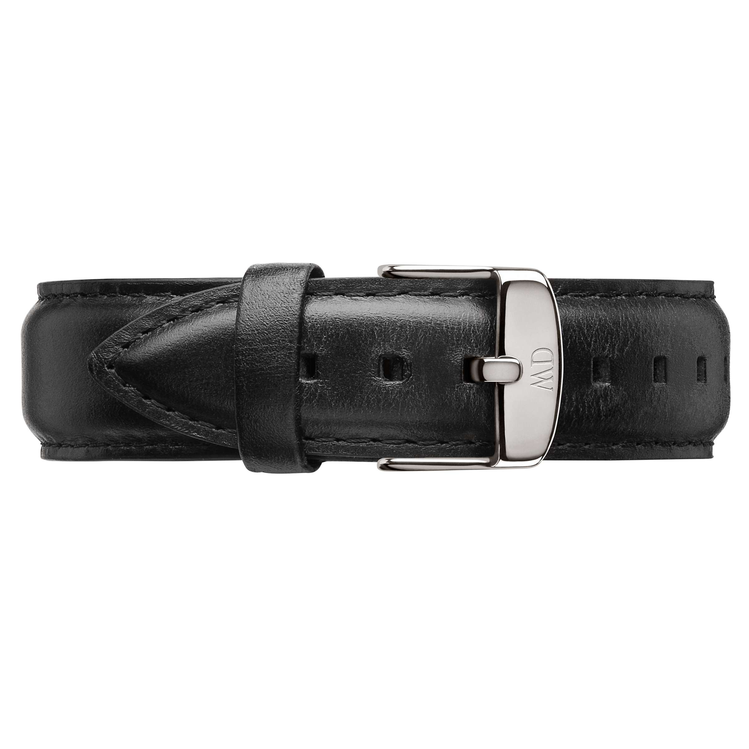 Buy Daniel Wellington DW00100020 Men's 40mm Classic Sheffield Leather Strap Watch, Black/White Online at johnlewis.com