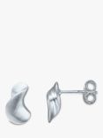 Nina B Sterling Silver Swirl Stud Earrings