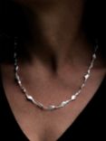 Nina B Sterling Silver Swirls Necklace