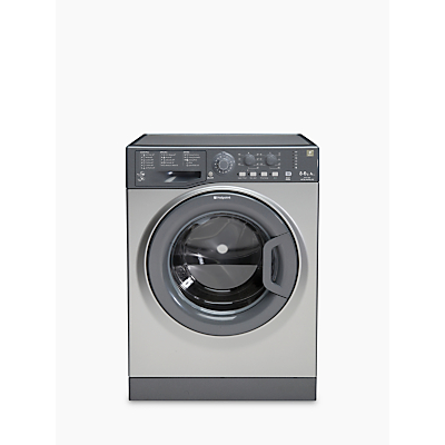 Hotpoint WDAL8640G Washer Dryer, 8kg Wash/6kg Dry Load, A Energy Rating, 1400rpm Spin, Graphite