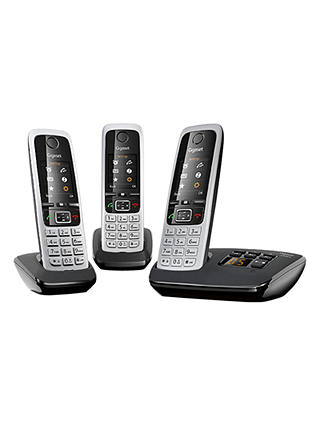 Gigaset C430A Digital Cordless Telephone and Answer Machine, Trio DECT