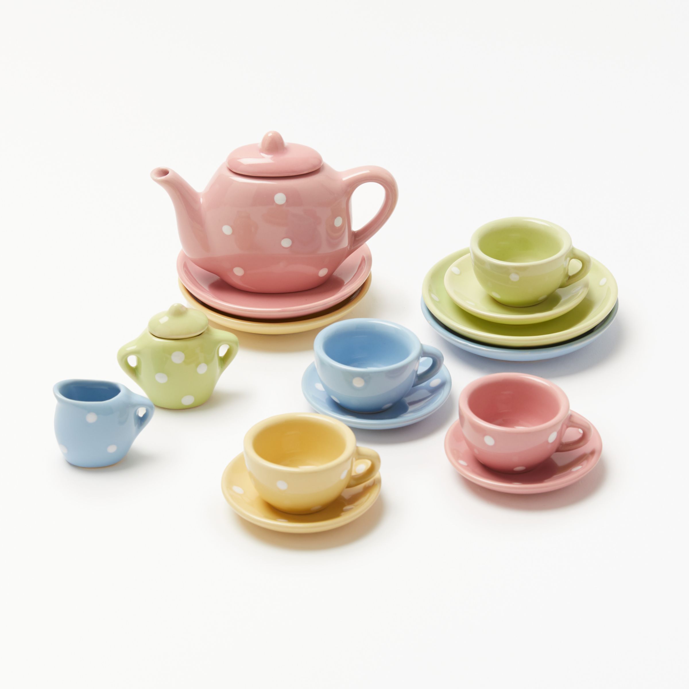 ceramic toy tea set