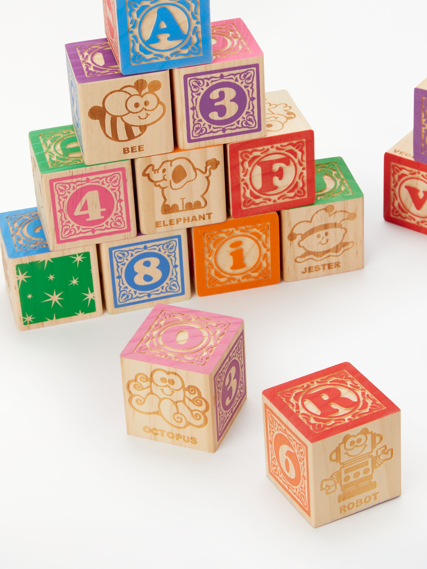 small wooden alphabet blocks