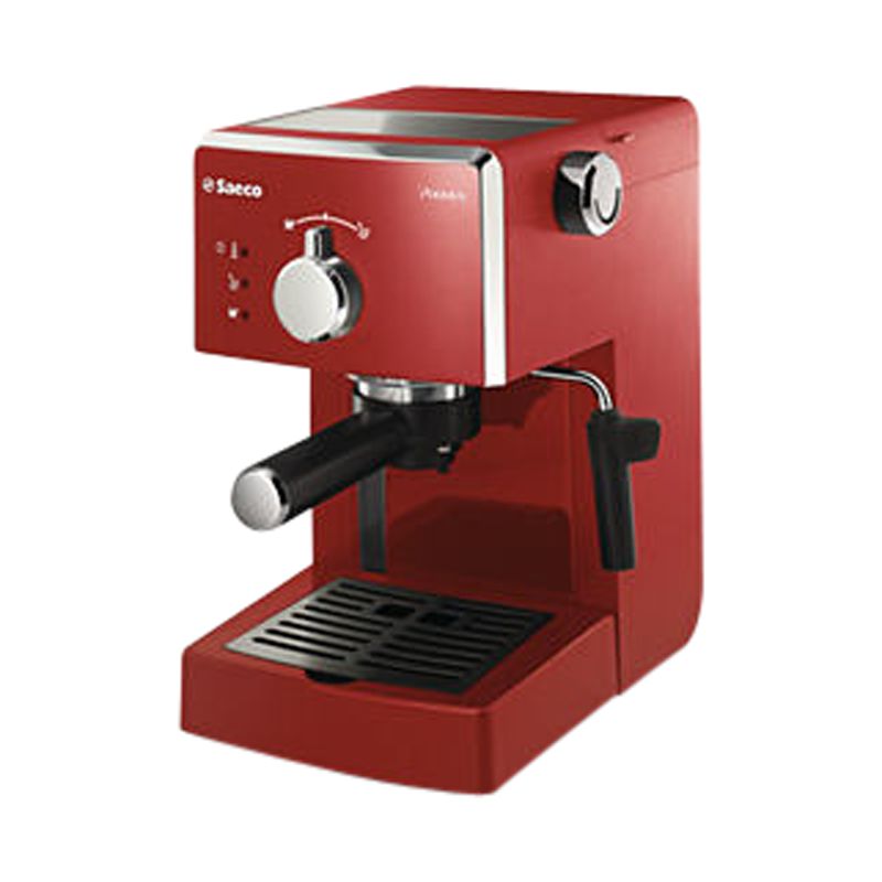 Saeco Poemia Espresso Coffee Machine, Red