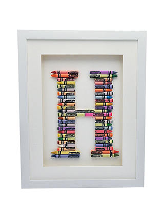 The Letteroom Crayon H Framed 3D Artwork, 34 x 29cm