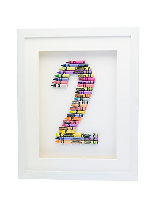 The Letteroom Crayon 2 Framed 3D Artwork, 34 x 29cm