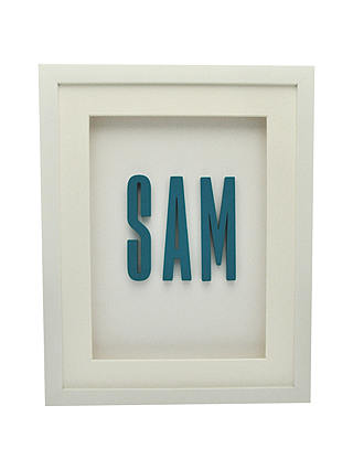 The Letteroom Personalised Name Framed 3D Artwork, 34 x 29cm