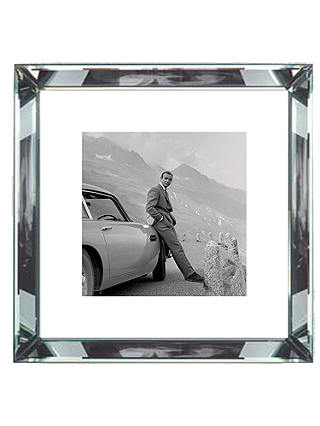 Brookpace, The Manhattan Collection - James Bond Aston Martin Framed Print, 46 x 46cm