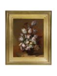 Rijksmuseum, Hans Bollongier - 'Still Life with Flowers' Framed Canvas Print, 34 x 29cm
